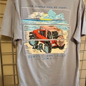 NWT Jeep Black Lab Dog Beach Simply Southern T Shirt Men’s Sz S,M, XL, XXL